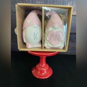 Rae Dunn Valentine’s Gnome Set - Be Mine 💗 *flawed*